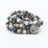 Pink Jasper Stone 108 Yoga Mala 6 & 8mm Bead Necklace Charm Bracelet VTrendz