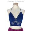 Crochet Bikini Top with Flowers Knit/ Crop Top/ Bra Top, Handmade, 1 Size Fits Most - Image 6