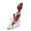 Yoga Women Meditating Statue Hand Painted 9.5" x 6.5" x 5" - Image 4