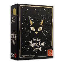 Golden Black Cat Tarot Card, by Helena de Almeida