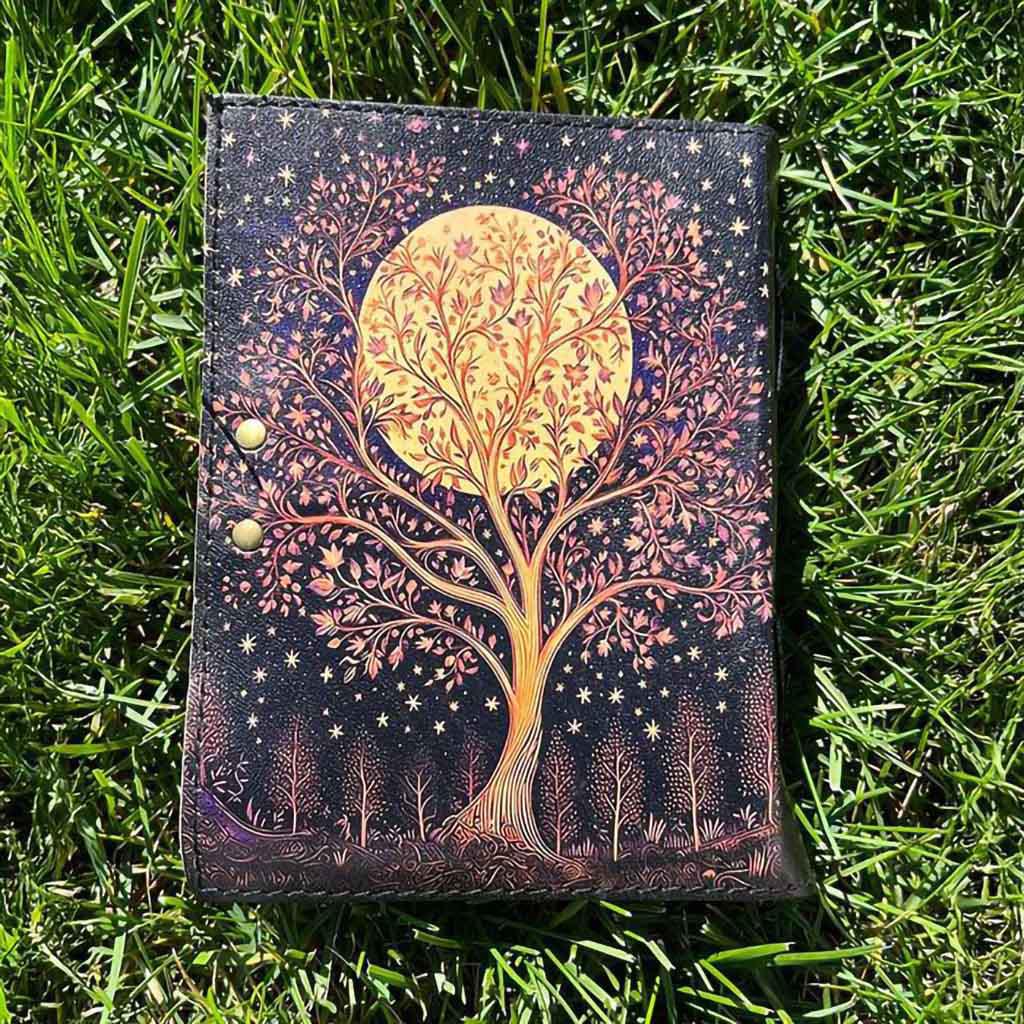Golden Moon Tree of Life Journal | Your Celestial Chronicle (Rose Hue) - Image 3