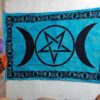 Three Moon Wall Hanging Handmade Cotton Tapestry 84"x54" inch VTrendz