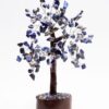 Lapis Lazuli Wood Base Gemstone Feng Shui Tree: The Royal Architect of Truth VTrendz