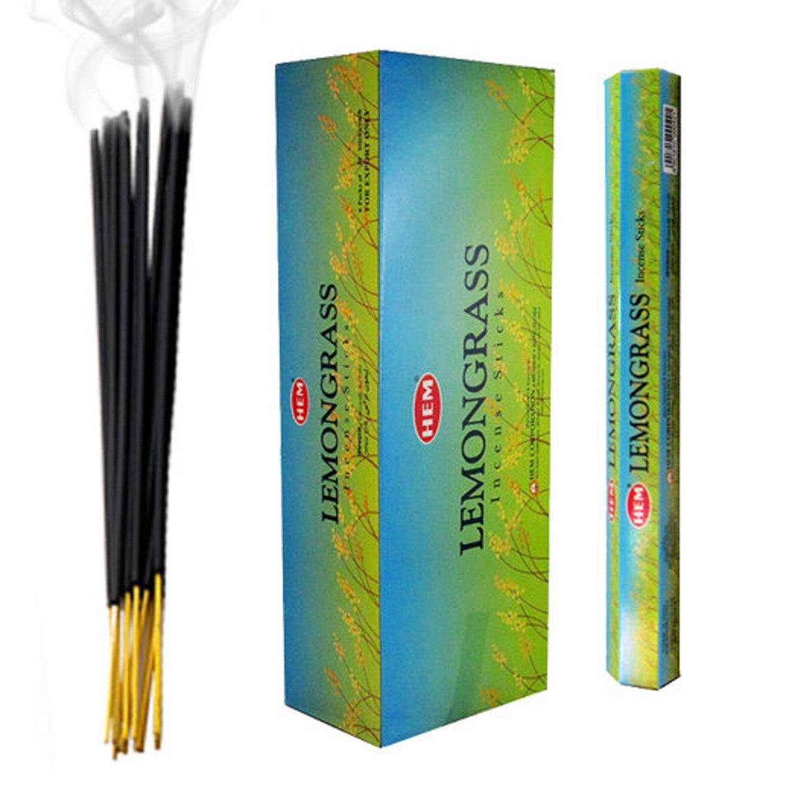 Hem Lemongrass Incense Sticks for Uplifting Energy, Clarity, and Purification