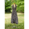 High Low Front Flap Silk Bohemian-Inspired Chic dress with Halter Neck One size Fits Most - Image 2