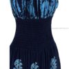 Long 8-Kali Embroidered Maxi Dress with Stretch Sleeves VTrendz
