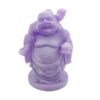 6 Piece Purple Laughing Buddha Statue Resin Feng Shui Figurine, 2.5 inch - Image 6