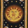 Sun and Moon Vertical Hang Wall Hanging Handmade Cotton Tapestry 84" x 54" inch VTrendz