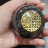 Black Tourmaline Orgone Sphere – Artifact of Ultimate Protection & Grounding – 2.5" VTrendz
