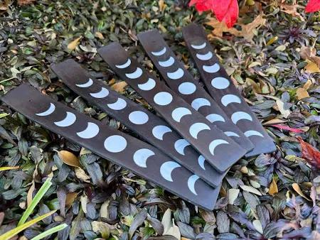 Phases of the Moon Incense Stick Burner | Lunar Cycle Ash Catcher (10"L) - Image 7
