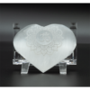 Selenite Engraved Puffy Heart: Vessel of Sacred Love & Crystalline Clarity (3 Inch) VTrendz
