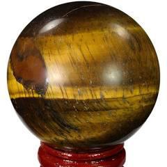 Tiger Eye Sphere Natural Stone For Healing Stone for Creativity, Intuition & Protection, Meditation Crystal Healing Grid Reiki Metaphysical Energy between 250 to 450 grams - Image 2