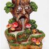 Tree Man Monk Backflow Incense Burner, Reflux Burner, Large Handmade Ceramic Backflow Cone Sticks Incense Holder Home Décor Craftwork Figurine Size: 15 W x 13 L x 20 H cm VTrendz