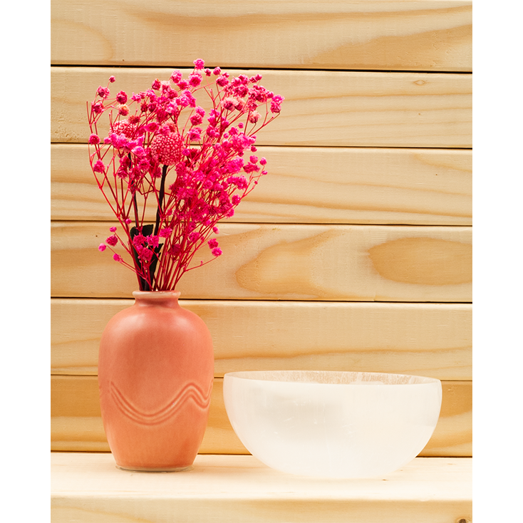Selenite Round Bowl Transmutation, Positivity, Charging, Cleansing, Releases Negative Energy 6-14 cm - Image 2