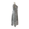Short Sleeves Victorian Style Corset Dress with Lace & Floral Threadwork VTrendz