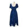 Short Sleeves Victorian Style Corset Dress with Lace & Floral Threadwork VTrendz