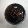 Black Tourmaline Orgone Sphere – Artifact of Ultimate Protection & Grounding – 2.5" VTrendz