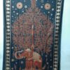 Tree Of Life With Elephant Wall Hanging Handmade Cotton Tapestry 84" x 54" inch - Image 3