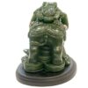 Polyresin Feng Shui Figurine Prosperity Elephant  Jade 3.25" x 2.75" x 3.75" - Image 3