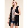 SUEDE VEST WITH FRINGE By Vocal