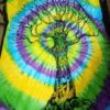 Celtic Tree Spiral Tyedye Wall Hanging Handmade Cotton Tapestry 84"x54" inch - Image 2