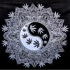 Yin Yang Cannabis Tapestry 84" x 54" - Image 3