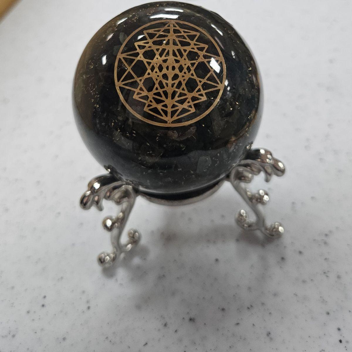 Bloodstone Orgone Sphere – Artifact of Vitality & Spiritual Courage – 2" - Image 7
