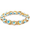 Yellow/Gold Evil Eye Protection Bracelet: The Solar Sentry & Radiant Vitality VTrendz