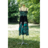 Batik Printed Ruffle Top Sundress with Georgette Lace Hem VTrendz