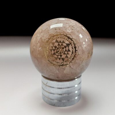 Rose Quartz Orgone Sphere – Artifact of Unconditional Love & Heart Restoration – 2"