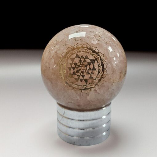 Rose Quartz Orgone Sphere – Artifact of Unconditional Love & Heart Restoration – 2"