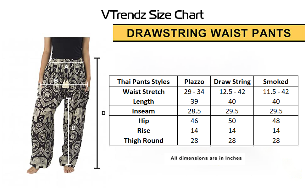Brown & Grey Floral Mandala Drawstring Thai Harem Pants - Image 4