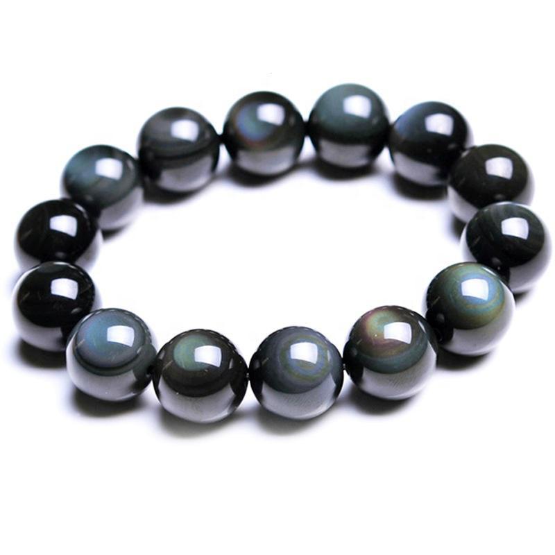 Obsidian Natural Stone Bracelet: The Mirror of Truth - Image 3