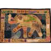 VPT-E03 Elephant Wall hanging Vintage Patchwork Tapestry Bohemian Handmade Beaded Embroidered Ethnic Hippie Indian Wall décor 40 x 60 Inches