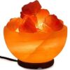 Bowl with Salt Crystals Himalayan Natural Salt Rock Crystal Air purifier / Ionizer 4.5- 7 lbs VTrendz