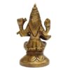Saraswati Statue Handmade Brass Idol Figurine Statue, 3" - Image 4