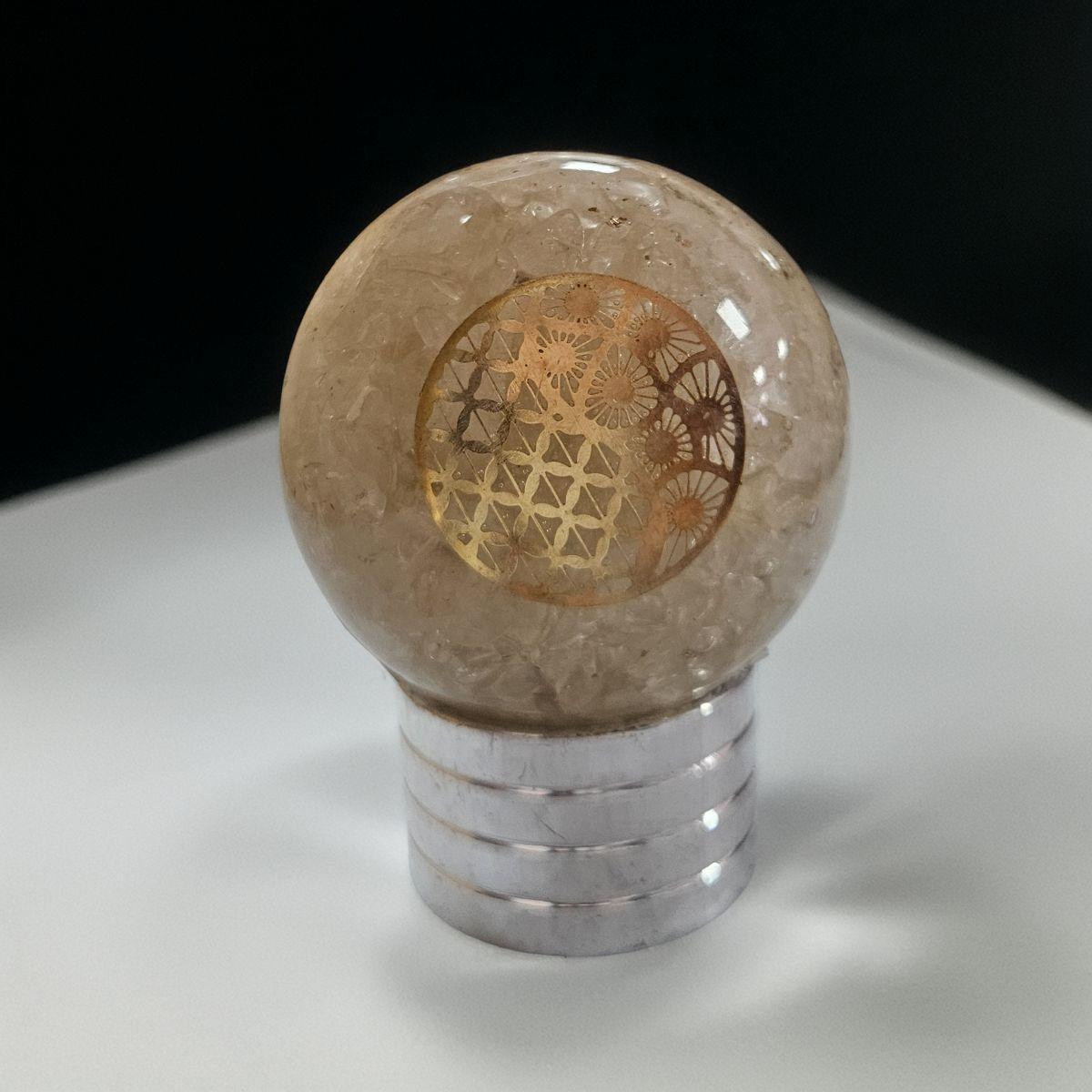 Orgone Clear Quartz Sphere – Artifact of Pure Amplification & Divine Light – 2"