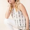 Oatmeal Cream Top Rhinestone by Vocal - Image 4
