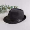 Men Cowboy Straw Hat with Black Leather Strap For Men/Women Unisex Attractive Hat with Leather Strap;  Adult One Size Fits Most (22-23 inches), adjustable size - Image 6
