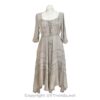 Long Sleeves Victorian Style Corset Dress with Georgette Lace & Threadwork VTrendz