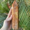 Sunstone Obelisk Tower: Jumbo Healing Wand for Solar Radiance & Sovereign Joy VTrendz