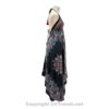 Jamawar Scarf Dress Dori with Halter Neck & Back Ties VTrendz