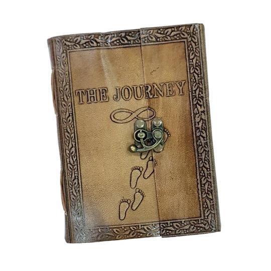 The Journey Embossed Leather Journal | Chronicle Your Path - Image 3