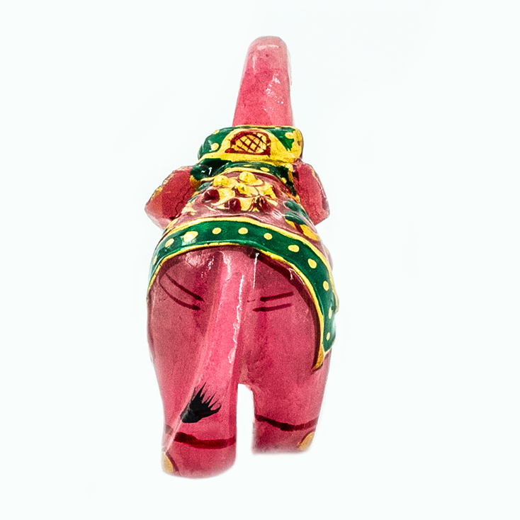 Rose Quartz Elephant Carved Statue Handmade Natural Crystals for Positivity and Energy Balancing Symbol of Goodluck, Strength, Protection, Wisdom, Power, and Integrity Approx. 6-7 cm or 2.5-3 inches - Image 2