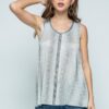IM1719T-Vocal WS Top With Rhinestones white/Black VTrendz