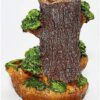 Tree Man Monk Backflow Incense Burner, Reflux Burner, Large Handmade Ceramic Backflow Cone Sticks Incense Holder Home Décor Craftwork Figurine Size: 15 W x 13 L x 20 H cm VTrendz
