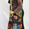American Flag Rose Embroidered Bohemian Hobo Bags VTrendz