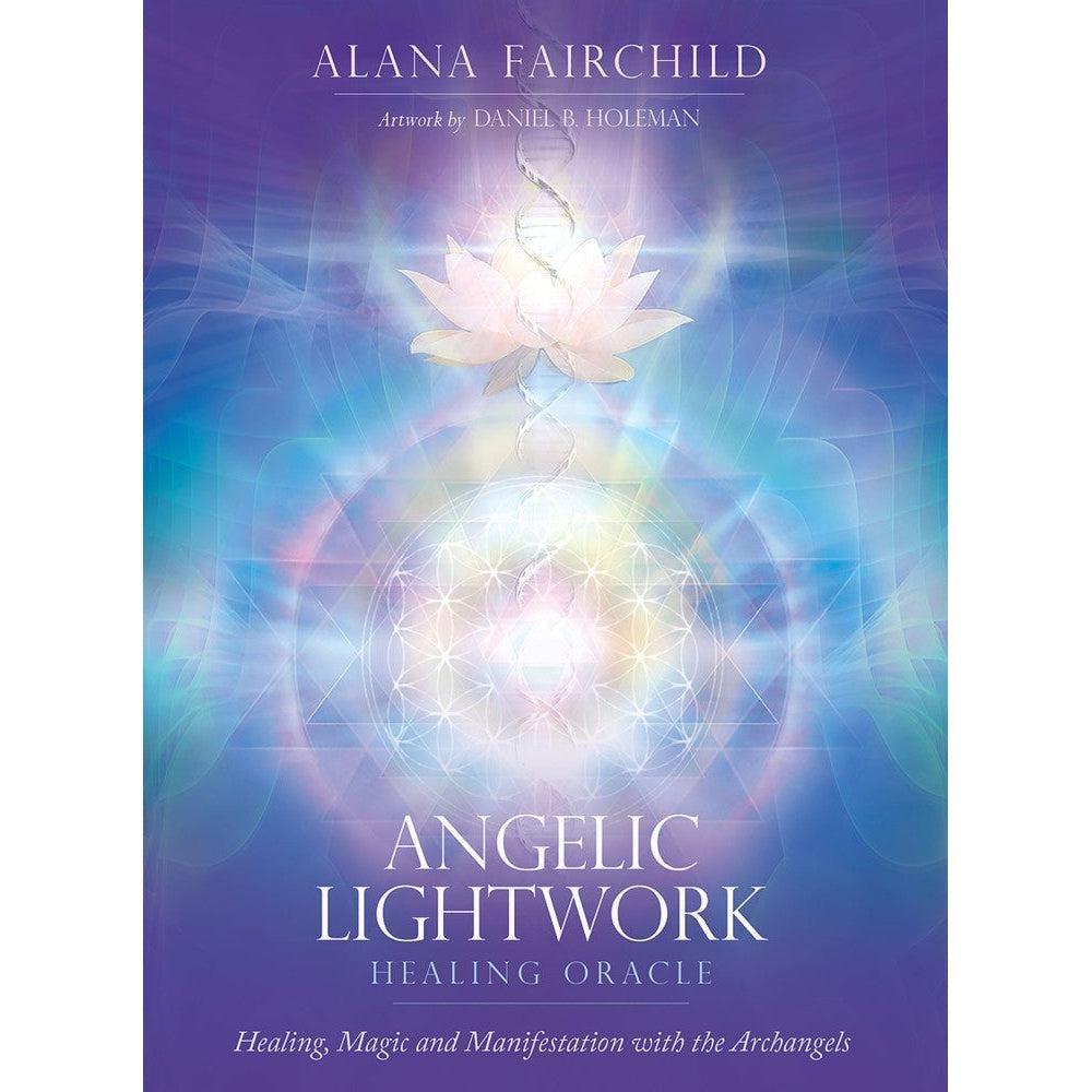 Angelic Lightwork Healing Oracle Deck, Tarot inspired, Spiritual Divination Tools, Metaphysical Gifts, 7"*5" Deck, 44 Cards & Guidebook Set
