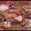 VPT-A02 Handmade Vintage Patchwork Abstract Tapestry Bohemian style Heavy Embroidered Ethnic Hippie Indian Wall décor Art Wall hanging 40 x 60 Inches - Image 2