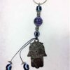 Hamsahand Keychain with Evil Eye Protection and Goodluck Purple - Image 2